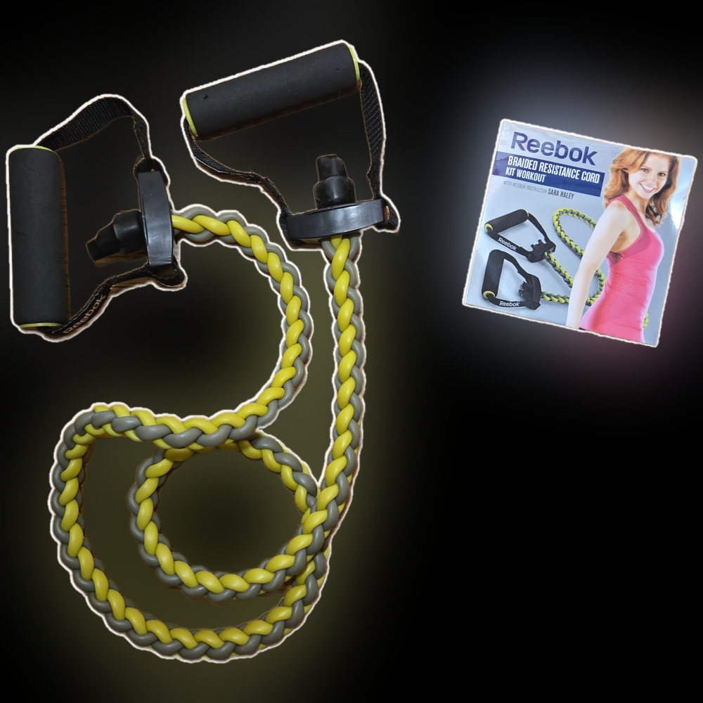 NWOT Reebok BRAIDED RESISTANCE CORD Kit Workout